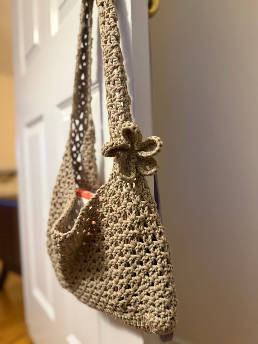 Flower beach purse crochet 🌸
