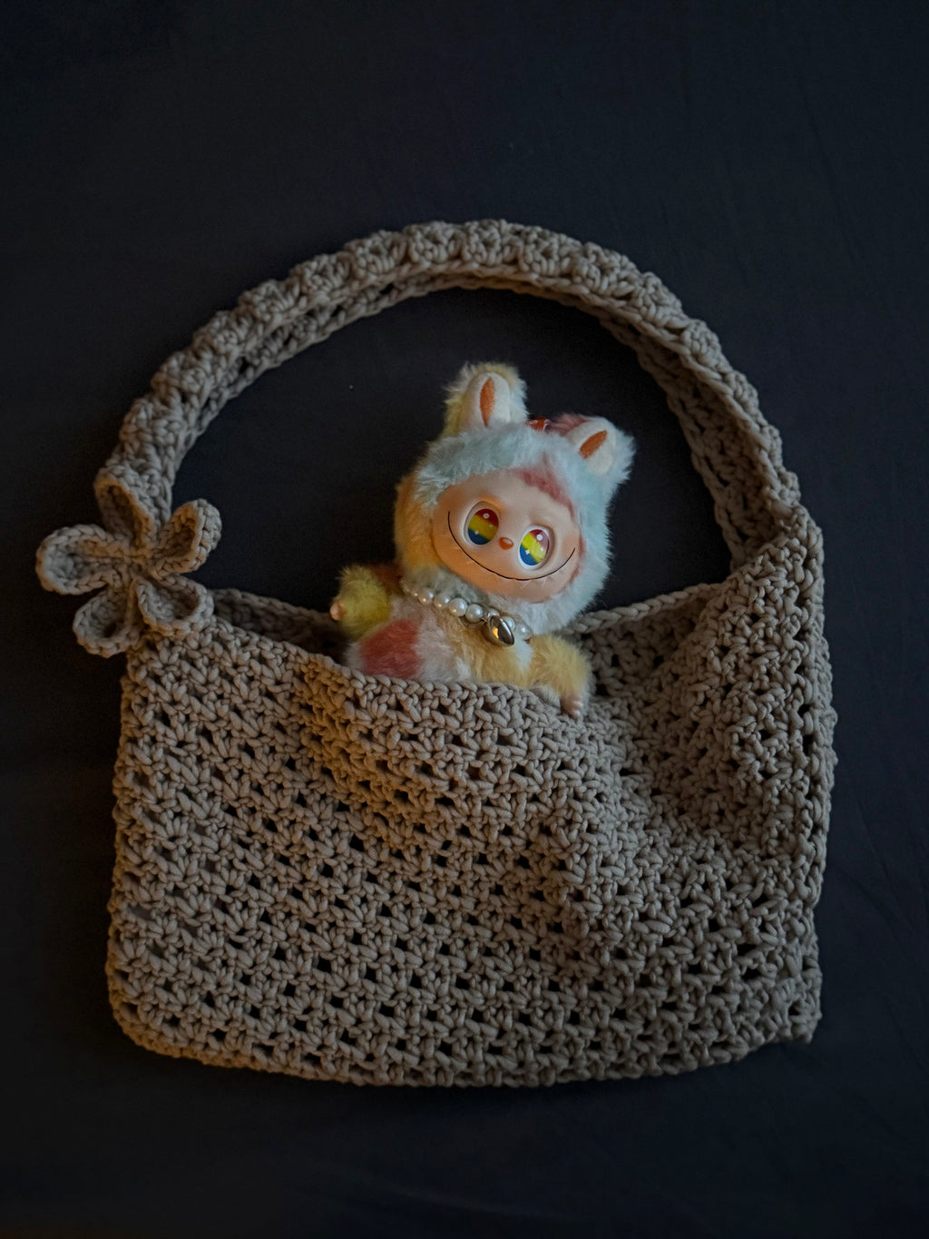 Flower beach purse crochet 🌸